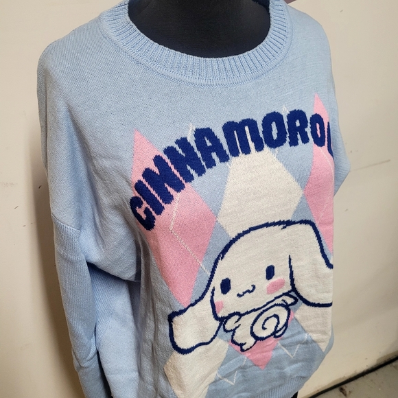 New! Women's Sanrio Cinnamoroll Graphic Sweater - Picture 4 of 10